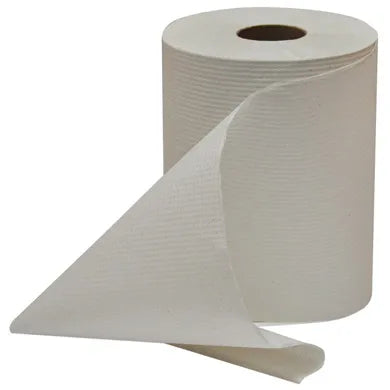 Commercial Paper Towel Roll – 12" x 600' (12 Rolls, Brown & White Options)