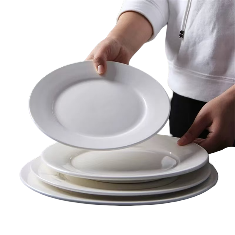 Durable Classic White Oval Plate