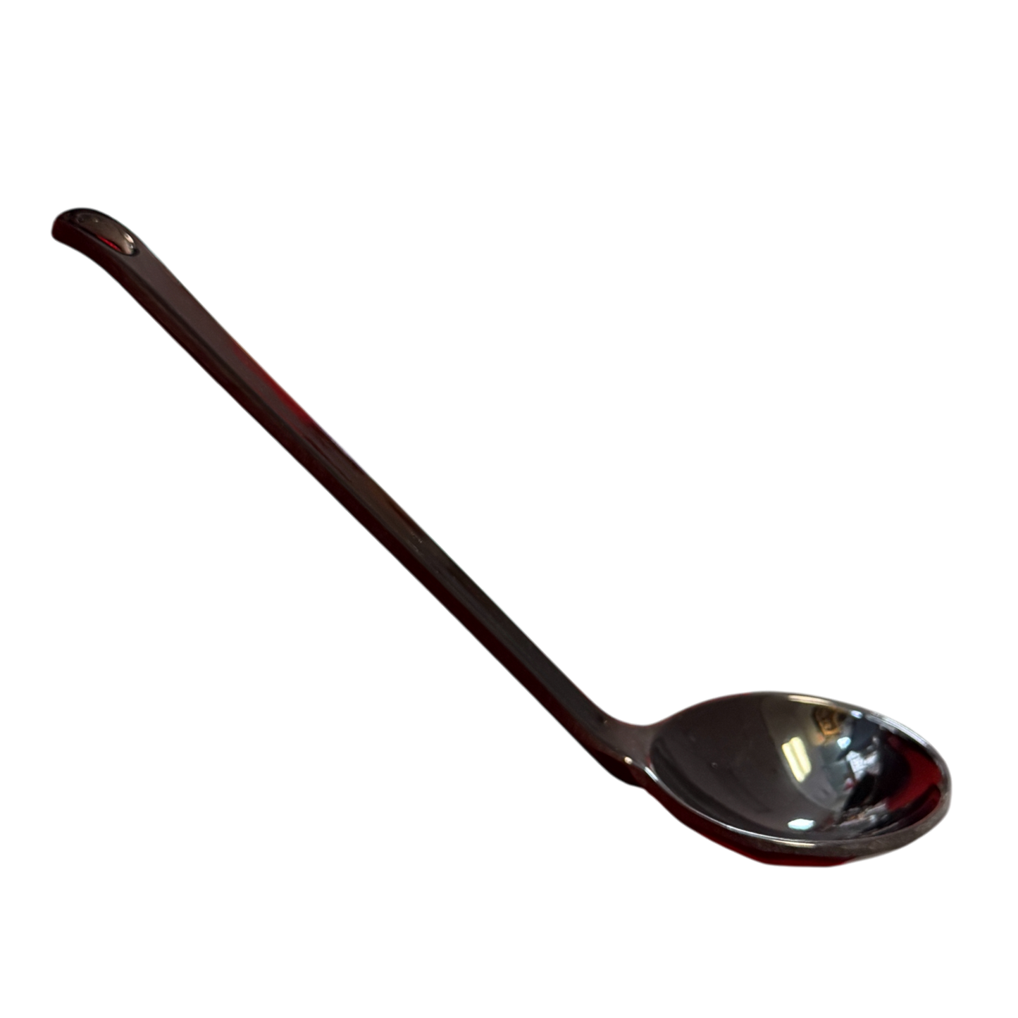 Commercial Black Melamine Serving Spoon | Deep Sauce Ladle 21cm