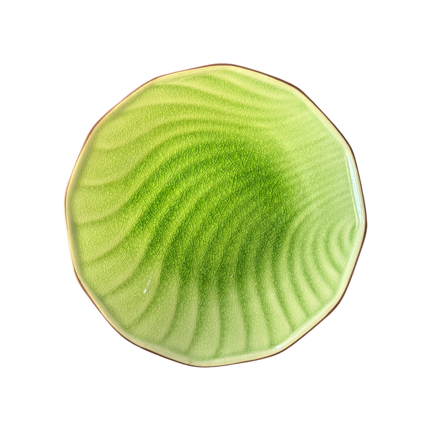 Slim Ceramic Green Sushi Platter | Individual Rectangular Side Plate 20cm