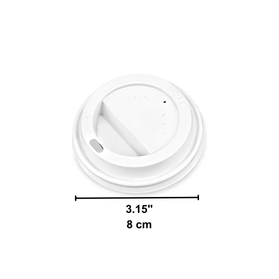 Plastic Lids for Paper Cups – Sip-Through Dome Lids (Case of 1000)