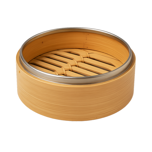 Steel-Banded Bamboo Steamer