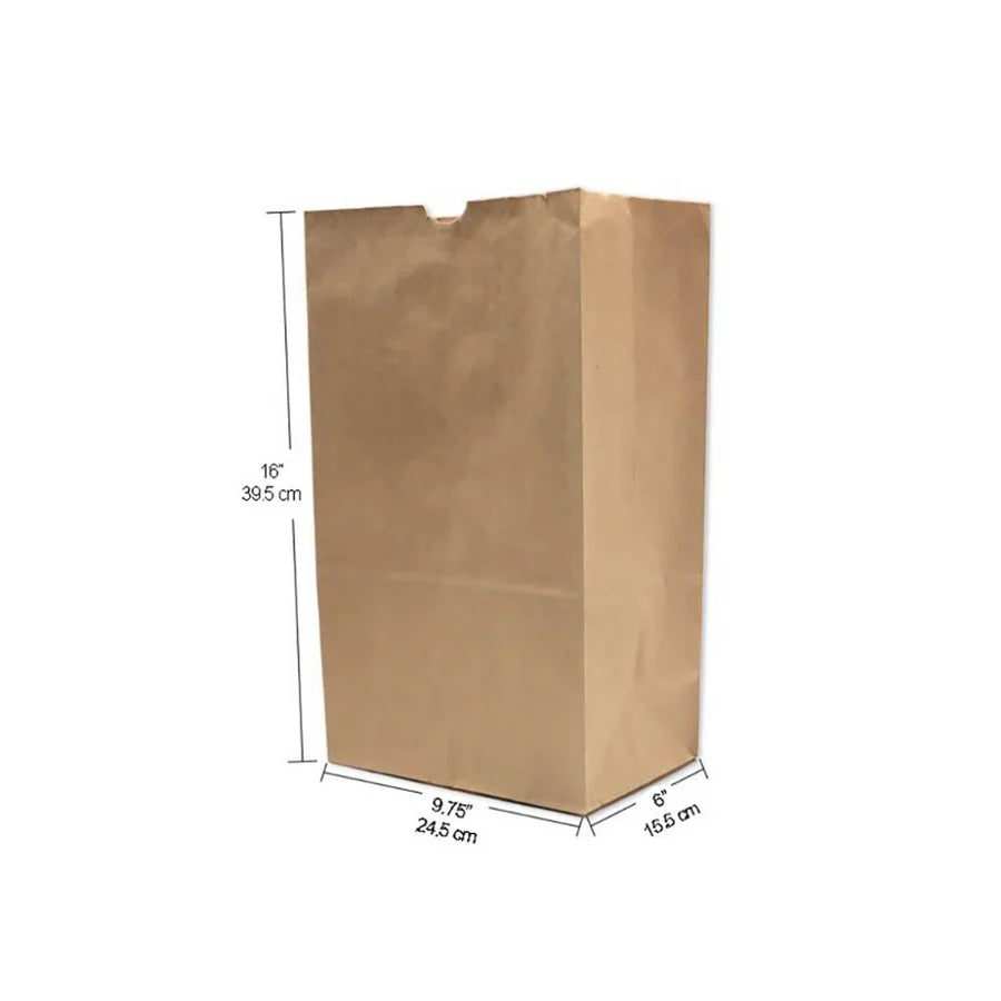 Recycled Kraft Paper Bags – Eco-Friendly Grocery & Takeout Bags (Flat Bottom)