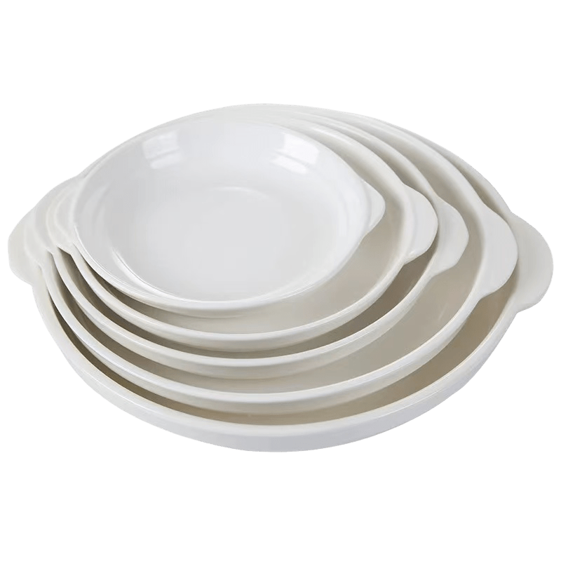 Abalone Plate – Ceramic Dish with Side Handles - OMECA wholesale LTD.