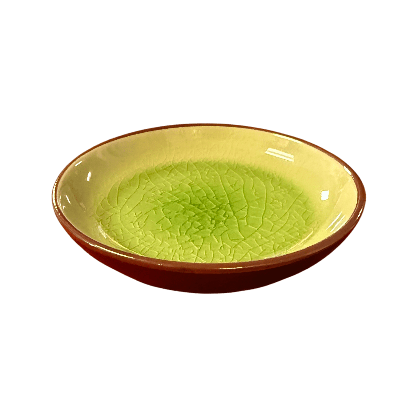 Ceramic Green Dipping Sauce Plate | Small Condiment Dish 11cm - OMECA wholesale LTD.