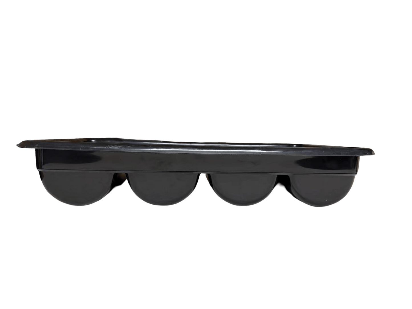 Commercial Utensil Tray – Black Plastic Flatware Organizer (51x29x9cm) - OMECA wholesale LTD.