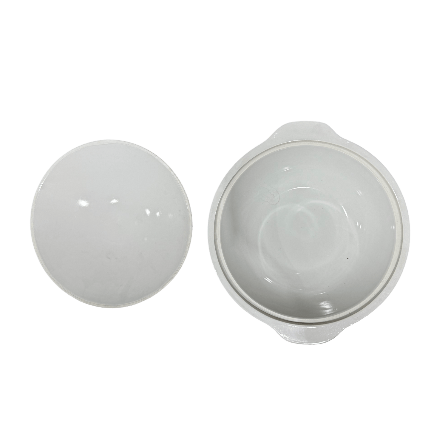 Durable Premium White Ceramic Claypot with Lid - OMECA wholesale LTD.