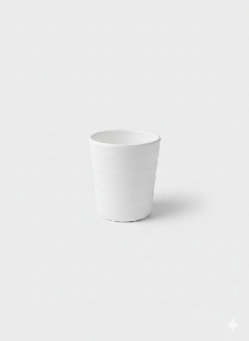 Japanese - Style Black Melamine Straight Tea Cup – 300 mL - OMECA wholesale LTD.