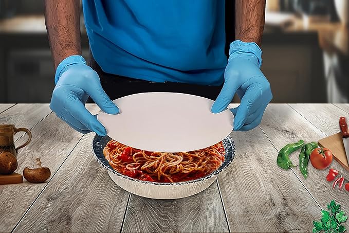 Round Paper/Foil Lid for Takeout Containers 500PC - OMECA wholesale LTD.
