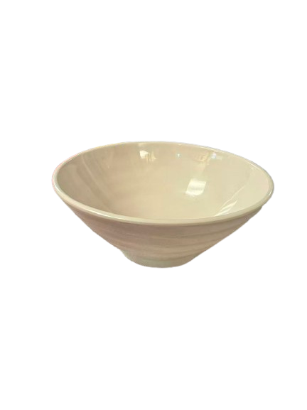 white melamine flared bowl