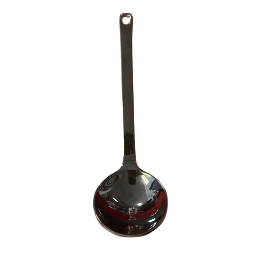 Commercial Black Melamine Serving Spoon | Deep Sauce Ladle 21cm