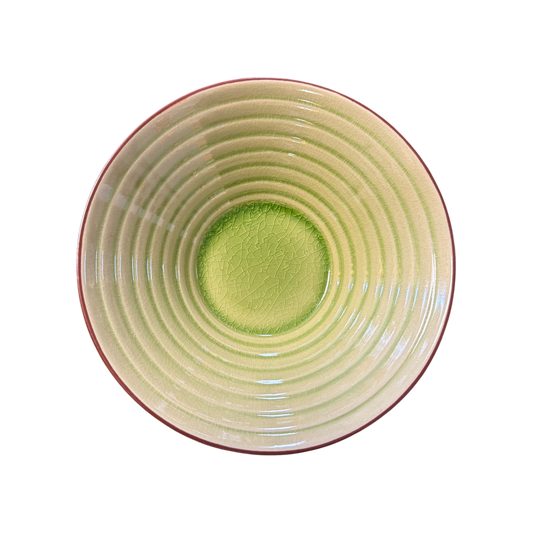Ceramic Green Ramen Bowl | Large Noodle Soup Serving Dish 800 mL