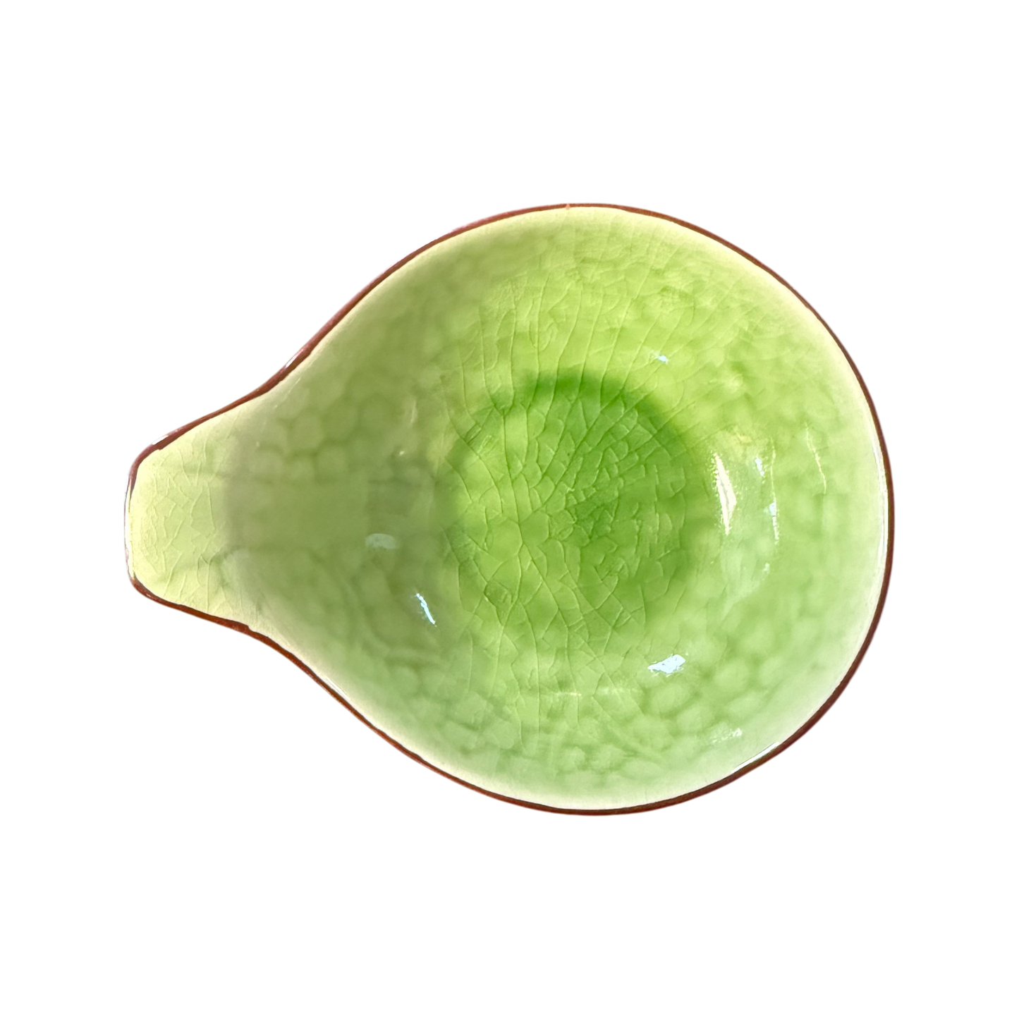 Ceramic Green Sauce Ramekin | Individual Condiment Dipping Bowl