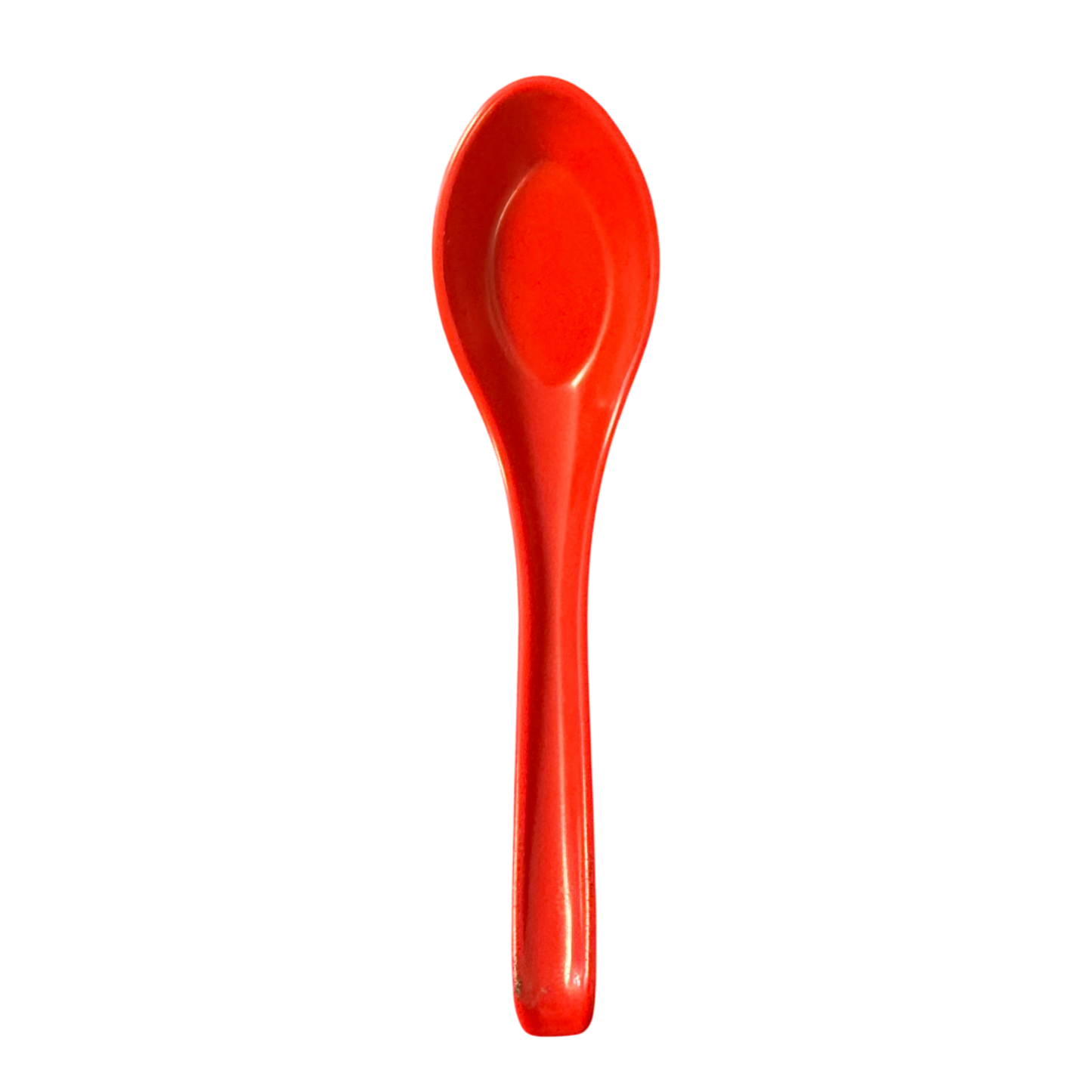 Red Melamine Asian Soup Spoon | Commercial Ramen Spoon