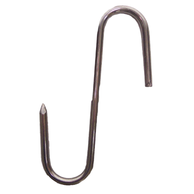 Heavy Duty Stainless Steel S-Hook - Commercial Kitchen Hanging Hook for Pots, Utensils & Equipment