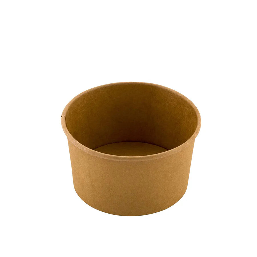 Eco-Friendly Kraft Paper Soup Containers with Vented Lids – Multiple Sizes