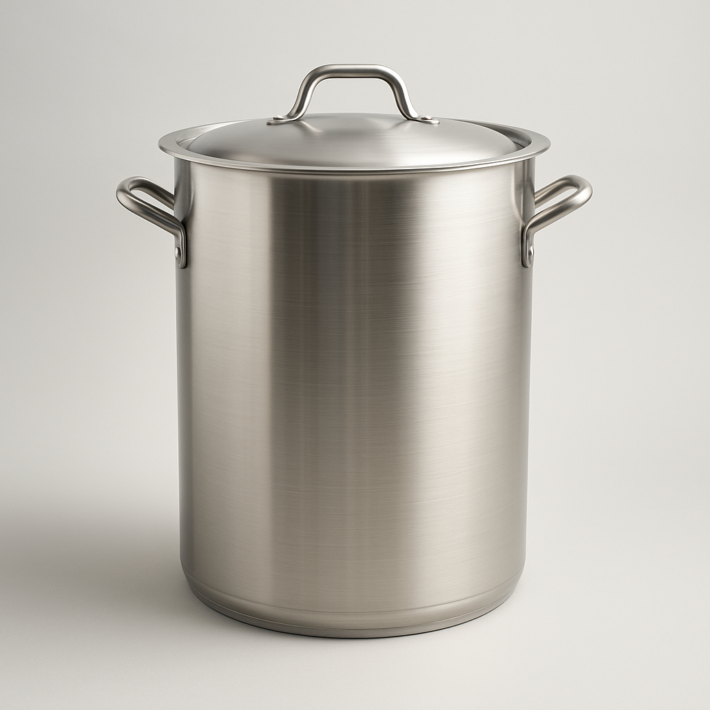 Thick Bottom Stainless Steel Stock Pot with Cover (Tall)