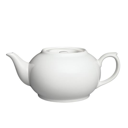 Durable Classic White Ceramic Teapot