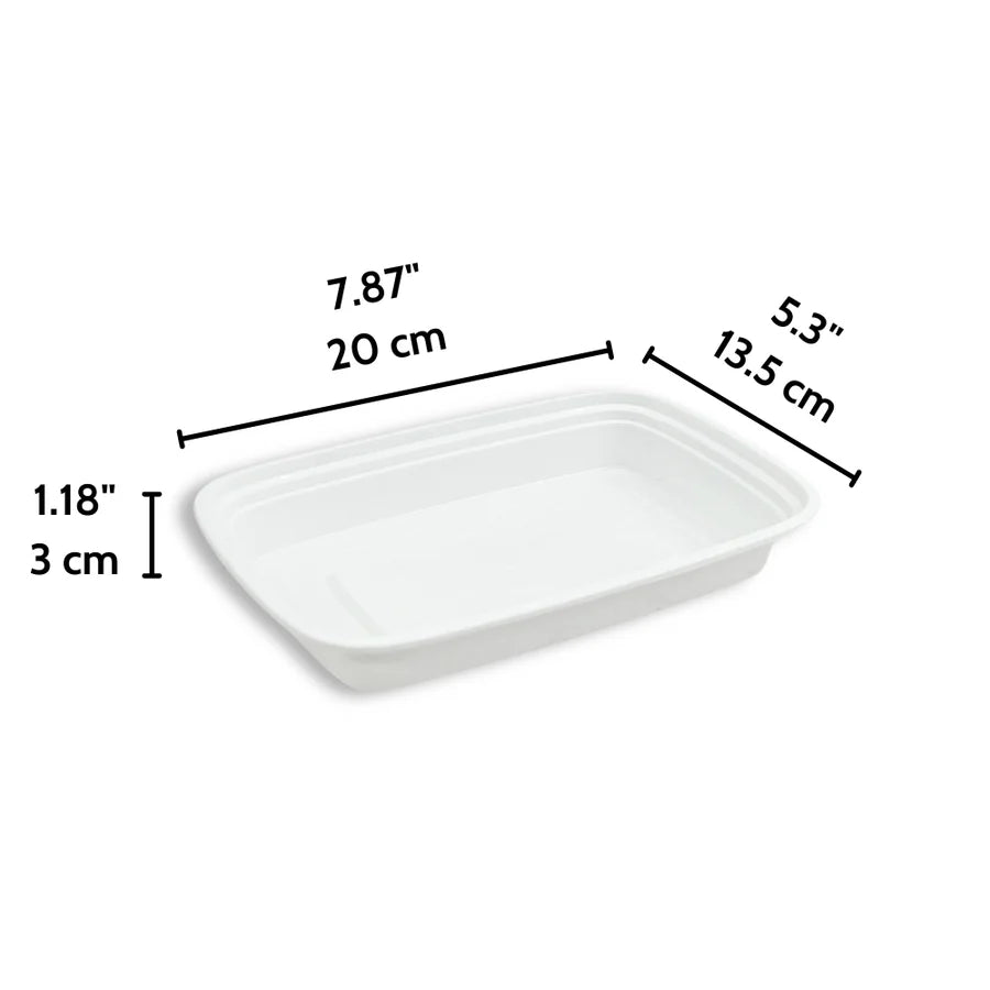 Bulk Meal Prep Containers with Lids – 1 & 2 Compartment, Microwave & Freezer Safe (Black/White Base) 150SET