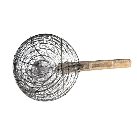 Dense Mesh Skimmer with Bamboo Handle