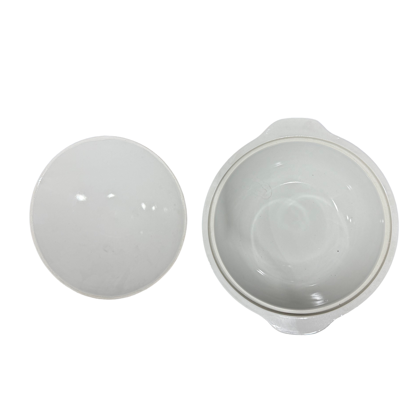 Durable Premium White Ceramic Claypot with Lid