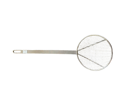 Stainless Steel Round Mesh Sieve – Deep Frying & Skimming Strainer