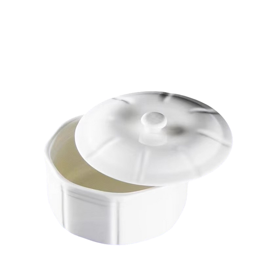 Durable Porcelain Soup / Rice Pot with Lid (Reinforced Ceramic)