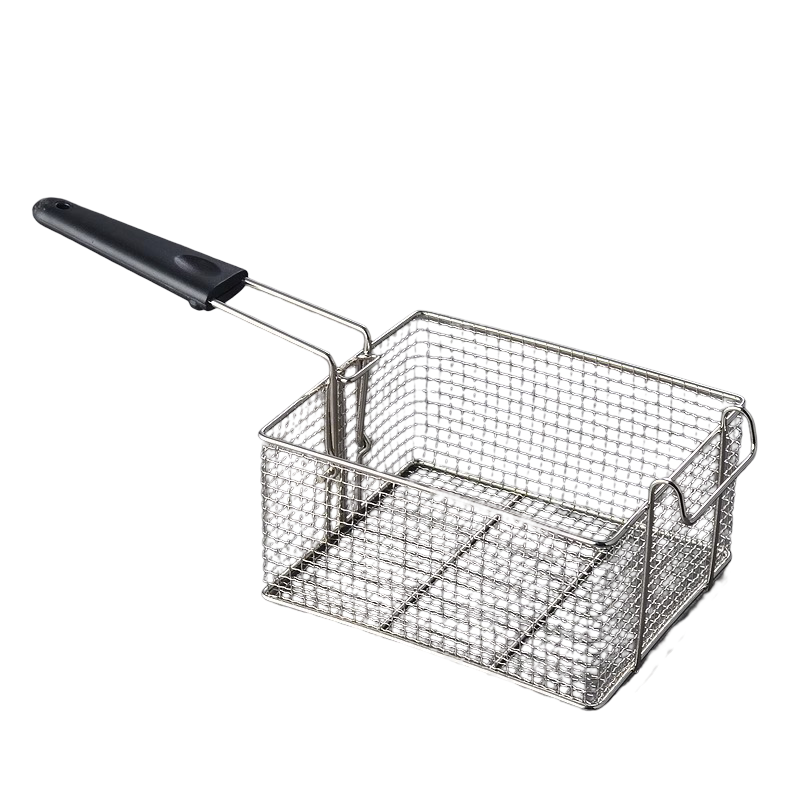 Stainless Steel Chicken Frying Basket with Handle