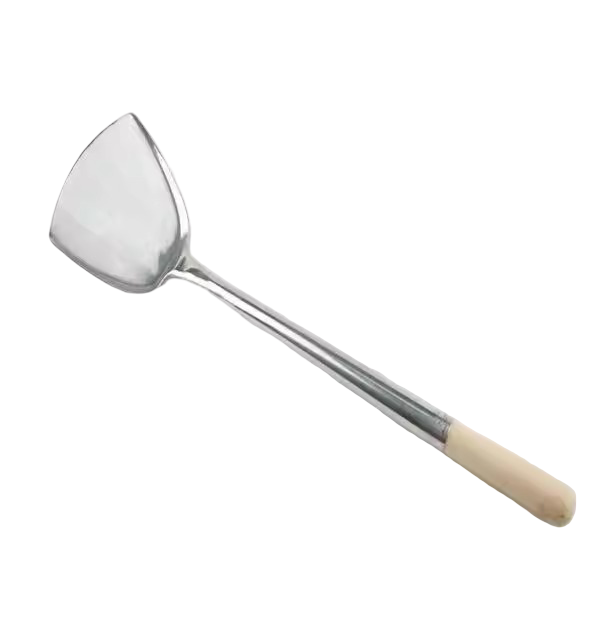 Handmade Chinese Wok Turner with Wooden Handle