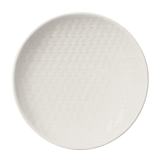 Bamboo mat style ceramic plate - ECO Box