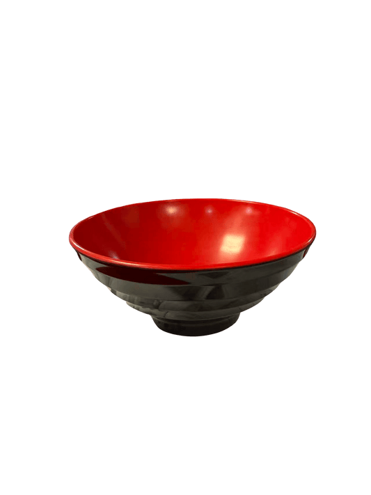 black and red melamine flared bowl - OMECA wholesale LTD.