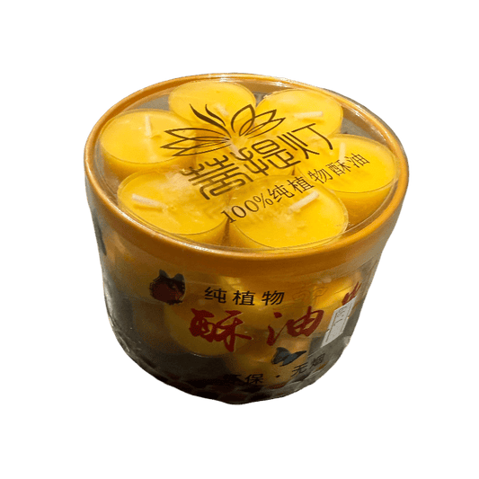 Buddhist Candles – Plant - Based Butter Candles (28 pcs) 佛教酥油灯 · 植物油制作 · 28粒装 - ECO Box