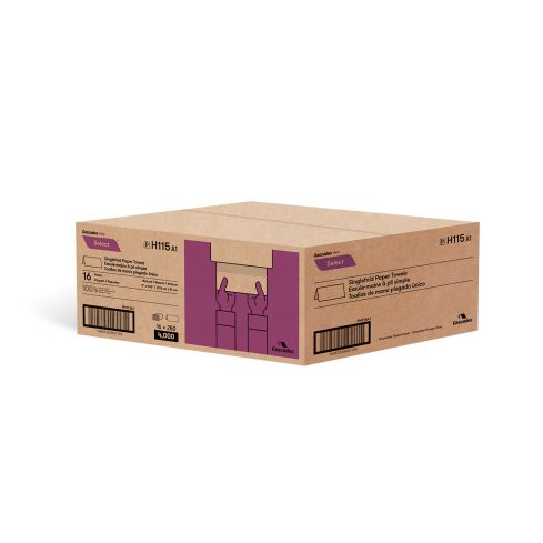 Cascades PRO Select Singlefold Paper Towels, Natural Kraft, 4000 pcs - OMECA wholesale LTD.