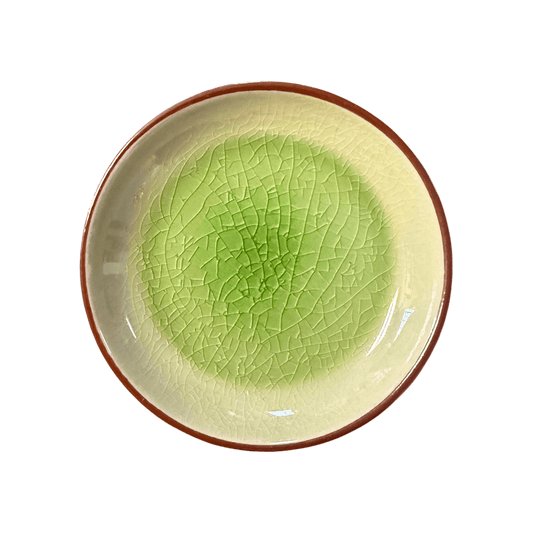 Ceramic Green Dipping Sauce Plate | Small Condiment Dish 11cm - OMECA wholesale LTD.