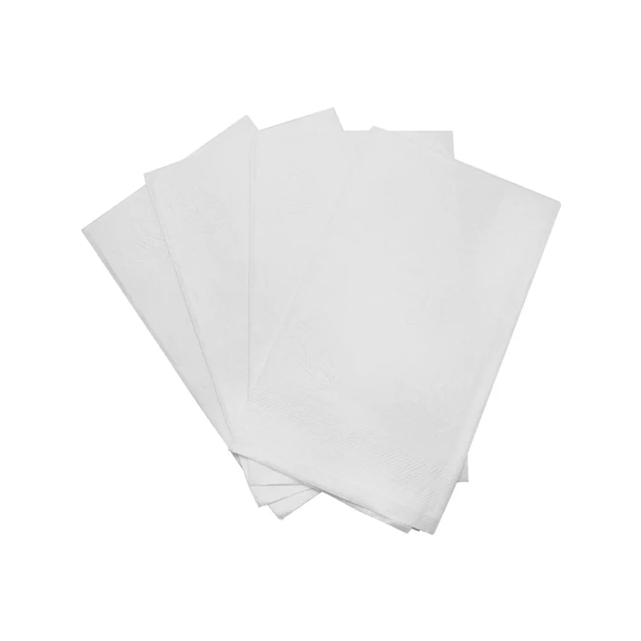 DIN3000 Premium 1 - Ply White Dinner Napkins – 15" x 17", 1/8 Fold (Case of 3000) - ECO Box