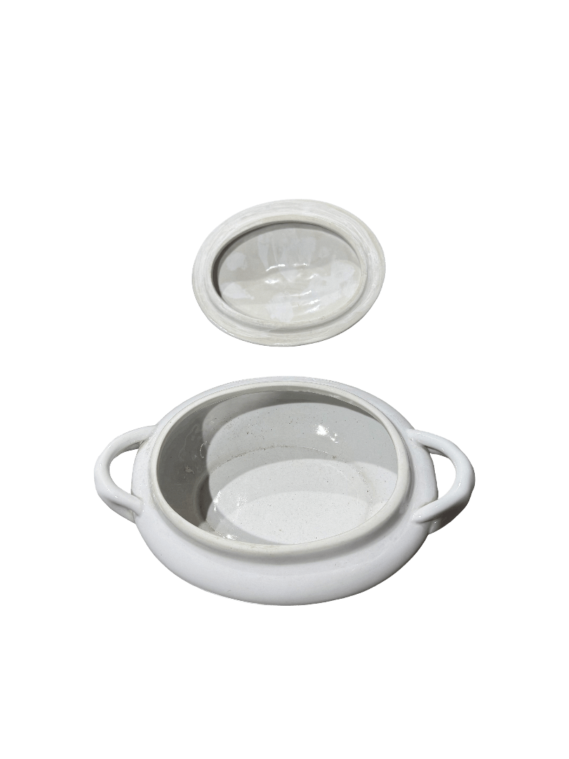 Durable Premium Ceramic Soup Bowl with Lid – Ideal for Buddha Jumps Over the Wall (Fo Tiao Qiang) - OMECA wholesale LTD.