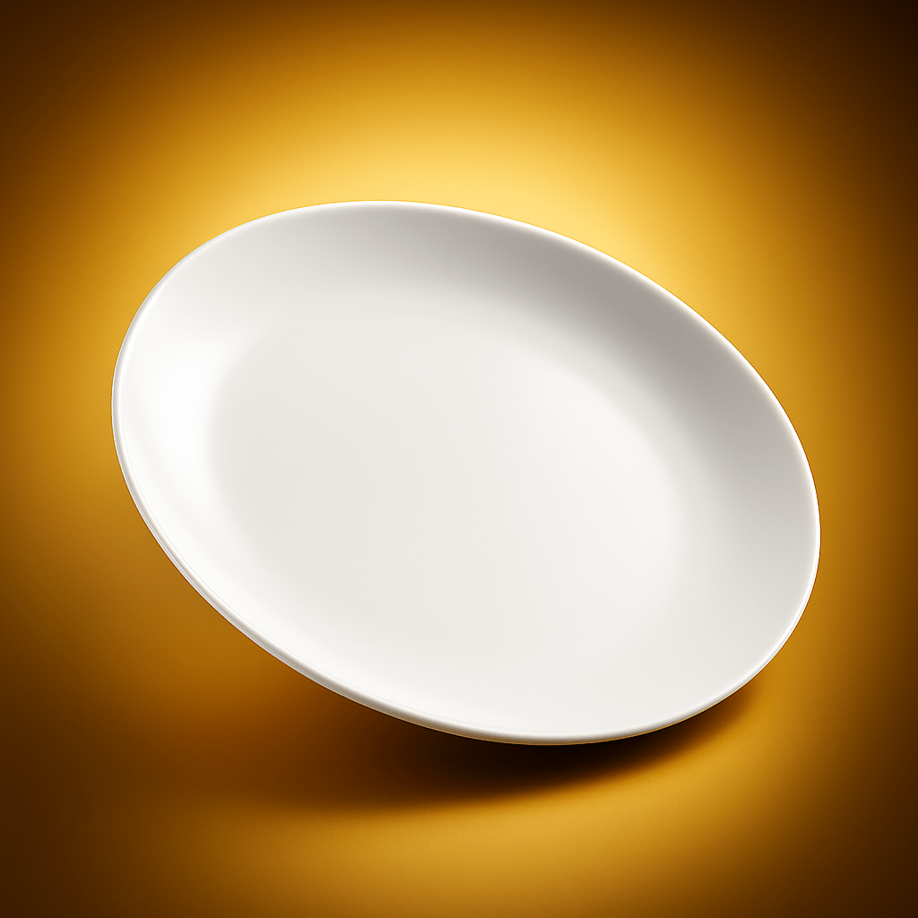 Durable Round Coupe Plate – White - OMECA wholesale LTD.