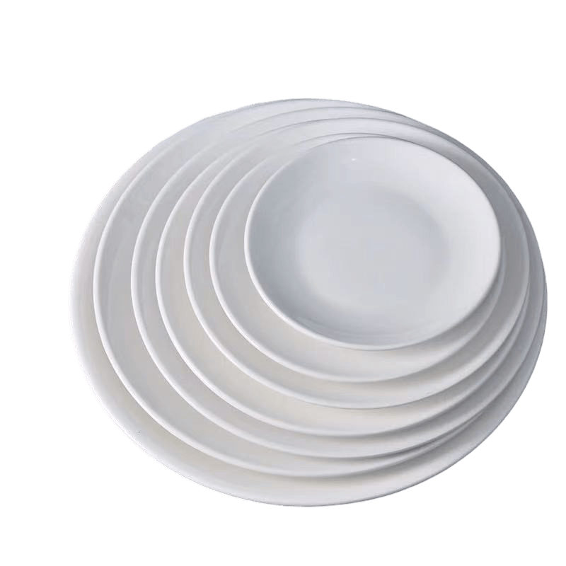 Durable Round Coupe Plate – White - OMECA wholesale LTD.