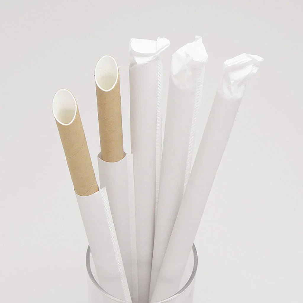 Eco - Friendly Paper Straws – 6/8/12mm (2000pcs, Individually Wrapped) - OMECA wholesale LTD.