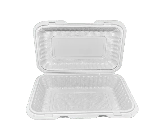 EP - 206 PP Hinged Container 6*9*2.4 150 150PC - OMECA wholesale LTD.