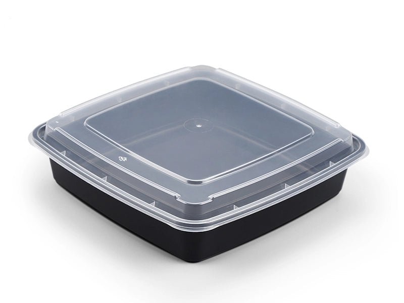 JE Series Disposable Bento Boxes with Lids – 4 - Compartment Food Containers (Microwave & Freezer Safe) - OMECA wholesale LTD.