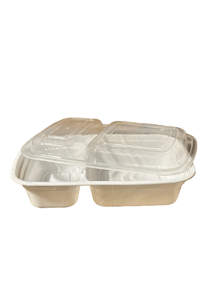 LT - 32 32 oz Rectangular 2/comp.container 150 set - OMECA wholesale LTD.