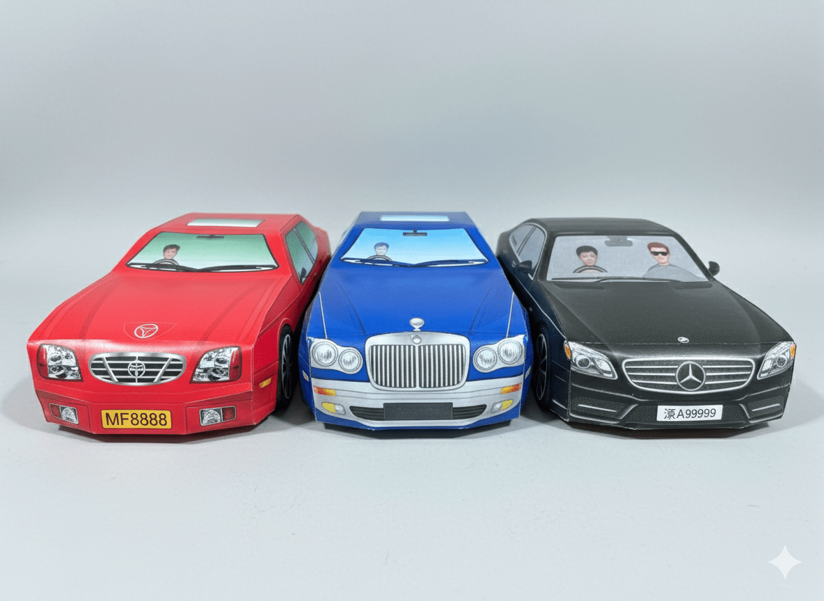 Mercedes - Benz Style Paper Car – Hades Paper Offering - OMECA wholesale LTD.