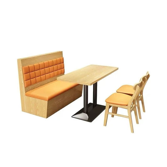 Modern Wooden Restaurant Booth & Chair Dining Set - OMECA wholesale LTD.