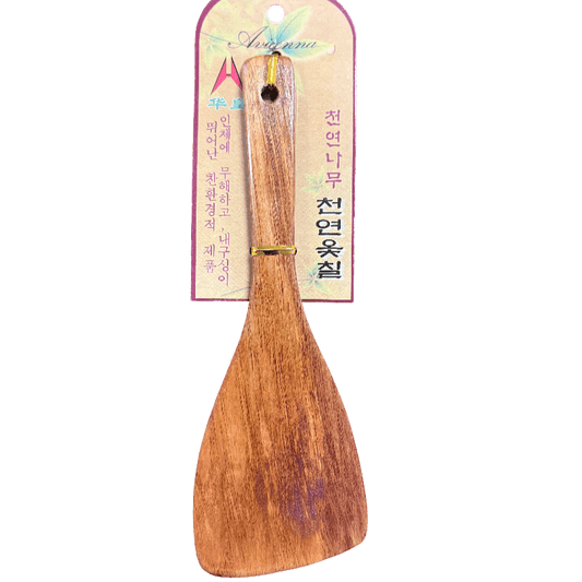 Natural Korean Wooden Spatula – Eco - Friendly Stir Fry & Rice Paddle Utensil - ECO Box