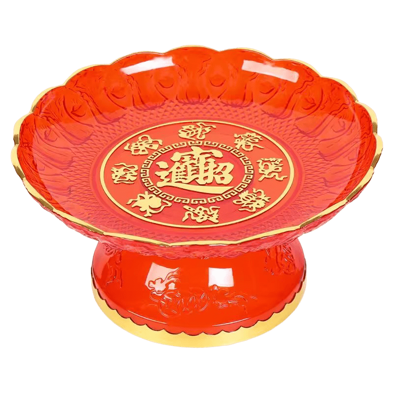 Plastic Crystal Wealth Fruit Plate - OMECA wholesale LTD.