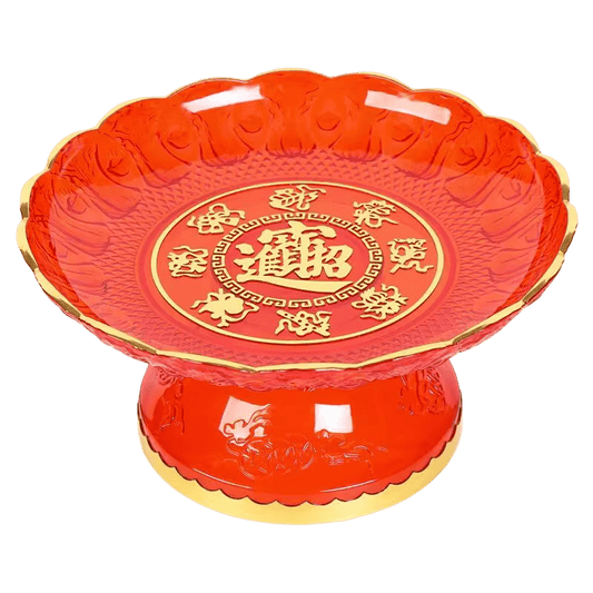 Plastic Crystal Wealth Fruit Plate - OMECA wholesale LTD.