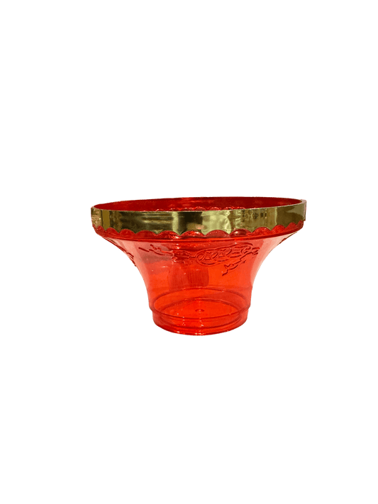 Plastic Tall Fruit Bowl with Dragon & Phoenix Design - OMECA wholesale LTD.