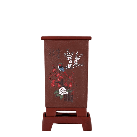 宜兴紫砂花盆兰花盆六方手工君子兰盆高花盆桌面室内花卉陶瓷盆景 - OMECA wholesale LTD.