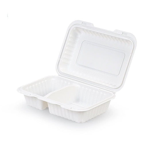 Rectangular Clamshell Hinged Takeout Containers – Eco - Friendly, Microwave & Freezer Safe - OMECA wholesale LTD.
